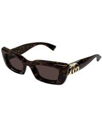 Gucci - Eyewear Rectangle Frame Sunglasses - Lyst