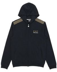 EA7 - Logo Zipper Casual Jacket - Lyst