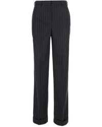 Semicouture - Semi Couture Lola Pinstriped Pants - Lyst