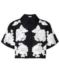 Jonathan Simkhai - Callie Embroidered Linen-Blend Shirt - Lyst