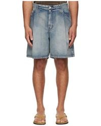 WOOYOUNGMI - Pleated Denim Shorts - Lyst