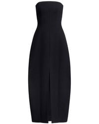 Alaïa - Strapless Round Midi Dress - Lyst