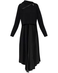 AllSaints - Jax Two-Piece Pleated Dress - Lyst