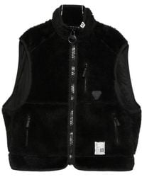 Maison Mihara Yasuhiro - Faux-Shearling Sleeveless Jacket - Lyst