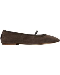 A.P.C. - Suede Ballet Flats - Lyst