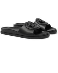 Gucci - Interlocking G Cut Out Sandals - Lyst