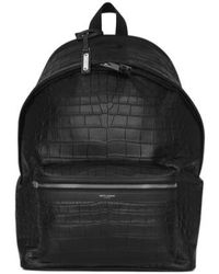 Saint Laurent - Embossed Zip-Up City Backpack - Lyst