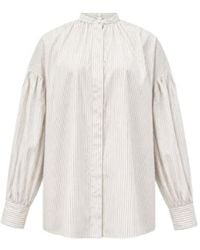 Aspesi - Striped Long-Sleeved Shirt - Lyst