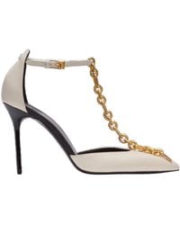 Balmain - Sync Leather Pumps With Pointed Toe - Lyst