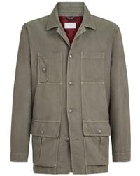 Brunello Cucinelli - Cotton-Linen Canvas Jacket - Lyst
