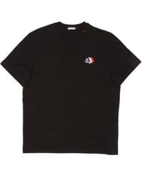 Moncler - Logo Patch Crewneck T-Shirt - Lyst