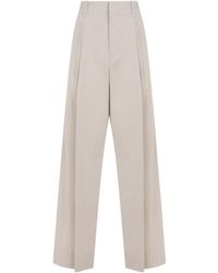 Bottega Veneta - Pleated Detail Tailored Trousers - Lyst