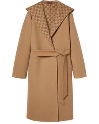 Gucci - Reversible Gg Straight Hem Coat - Lyst