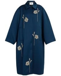 Erdem - Embroidered Satin Coat - Lyst