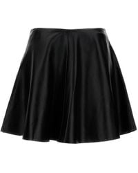 Haikure - Leather Pleated Skirt - Lyst