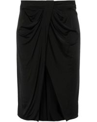 Tom Ford - Lustrous Jersey Wrap Draped Skirt - Lyst