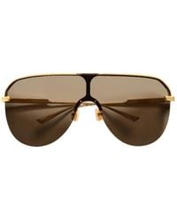 Bottega Veneta - Long Ribbon Shield Sunglasses - Lyst