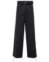 Jil Sander - Virgin Wool Wide-Leg Pants - Lyst