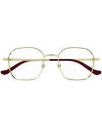 Gucci - Eyewear Round Frame Glasses - Lyst
