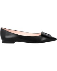Roger Vivier - Gommettine Pointed-Toe Flat Shoes - Lyst