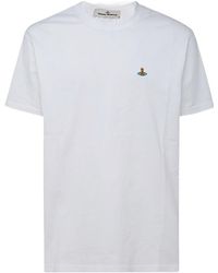 Vivienne Westwood - Logo Embroidered Crewneck T-Shirt - Lyst