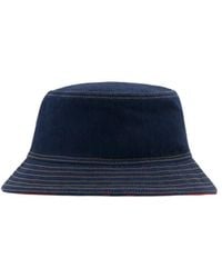 Burberry - Abstract Printed Reversible Denim Bucket Hat - Lyst