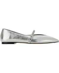 McQueen - Pointed-Toe Embellished Ballerinas - Lyst