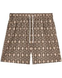Palm Angels - Monogram-Print Swim Shorts - Lyst