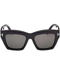 Tom Ford - Eyewear Luna Square Frame Sunglasses - Lyst