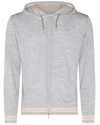 Eleventy - Zip-Up Hoodie - Lyst