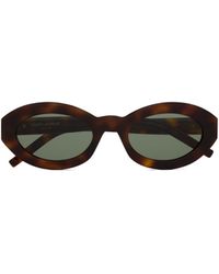 Saint Laurent - Eyewear Sl M136 Oval Frame Sunglasses - Lyst