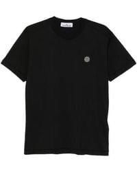 Stone Island - Logo Patch Crewneck T-Shirt - Lyst