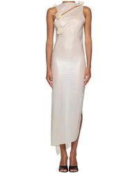 Coperni - Floral-Appliqué Asymmetric Gown - Lyst