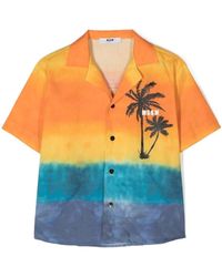 MSGM - A Short Sleeved Shirt - Lyst