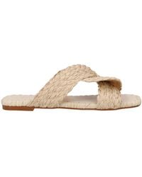 Castañer - Castañer Braided Slide Flat Sandals - Lyst