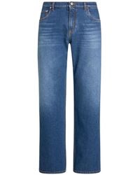 Etro - Pegaso Embroidered Straight Leg Jeans - Lyst