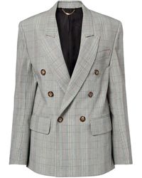 Victoria Beckham - Lapel Collar Long-Sleeved Blazer - Lyst