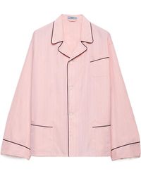 Prada - Long-Sleeved Button-Up Shirt - Lyst