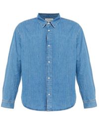 FRAME - Buttoned Cotton Shirt - Lyst