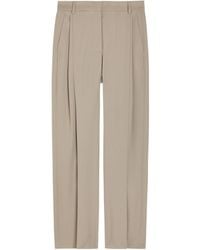 Stella McCartney - Pleated Straight-Leg Pants - Lyst