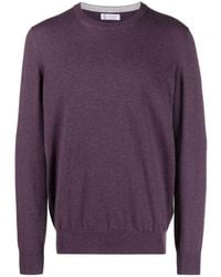 Brunello Cucinelli - Crewneck Knitted Jumper - Lyst