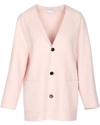 Bottega Veneta - V-Neck Buttoned Cardigan - Lyst