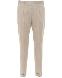 PT01 - Pt Torino Turn-Up Hem Trousers - Lyst