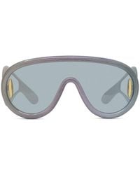 Loewe - Shield Frame Sunglasses - Lyst