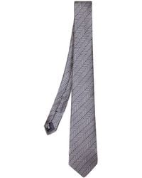 Giorgio Armani - Geometric-Pattern Tie - Lyst