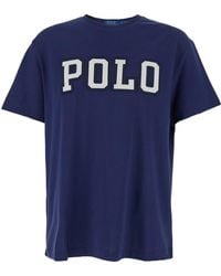 Polo Ralph Lauren - Crewneck T-Shirt With Logo And Embroidery - Lyst