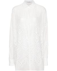 Ermanno Scervino - Broderie Anglaise Buttoned Shirt - Lyst