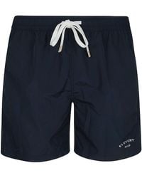 Eleventy - Drawstring-Fastening Swim Shorts - Lyst
