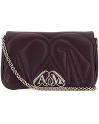 McQueen - The Seal Logo Plaque Small Shoulder Bag - Lyst