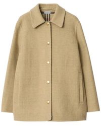 Burberry - Wool Double-Faced Overshirt - Lyst